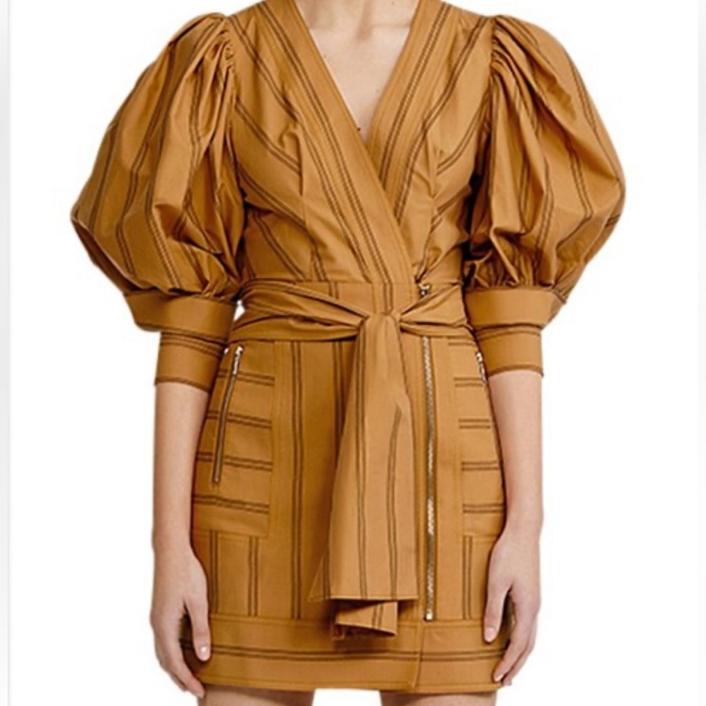 Acler Wyatt Brown Mini Dress